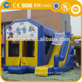 Outdoor activities Inflatable Bounce house with Slide , Inflatable Castles Slides with basketball hoop for fun